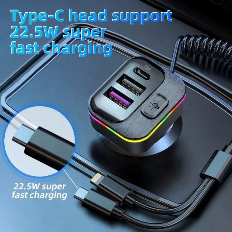 Bluejw USB Car Charger Quick Charge 4.0 QC3.0 5A PD 20W Type C Fast Automobile Charger for iPhone Xiaomi - Image 4